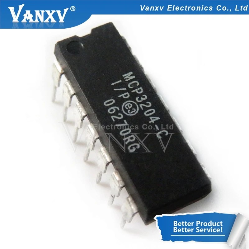 1-20PCS MCP3204-CI/P MCP3204 CD4030BE CD4030 CD4093BE CD4093 CD4070BE CD4070 SN74HC00N 74HC00 SN75188N SN75188 DIP-14
