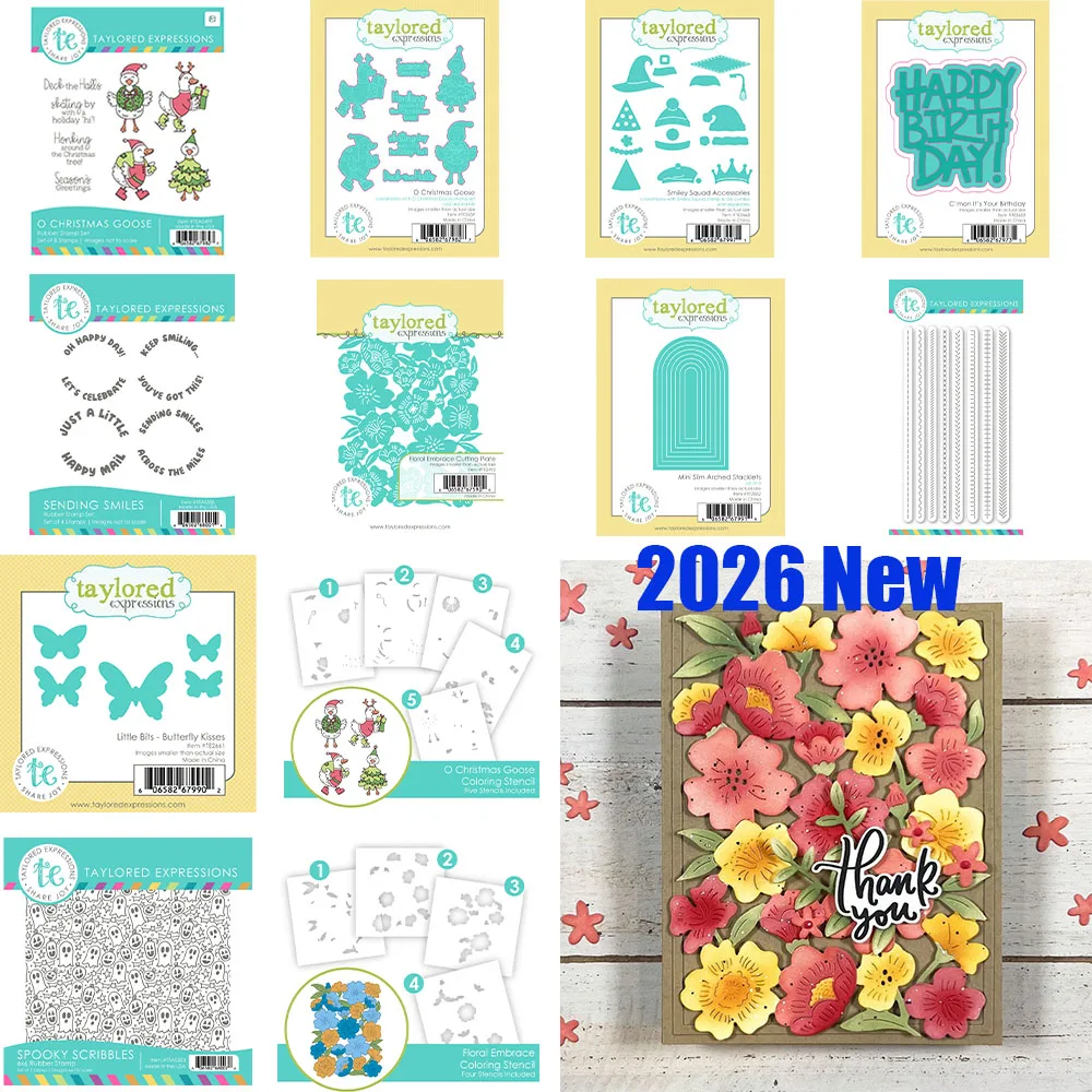 Metal Cutting Dies Clear Stamps Stencil Little Bits Die Set - Butterfly Kisses Birthday Album Handmade Embossing DIY 2026 New