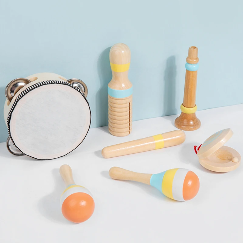 Juego de música Montessori, instrumento Musical para bebés y niños, instrumento de percusión de madera, juguete educativo para edades tempranas