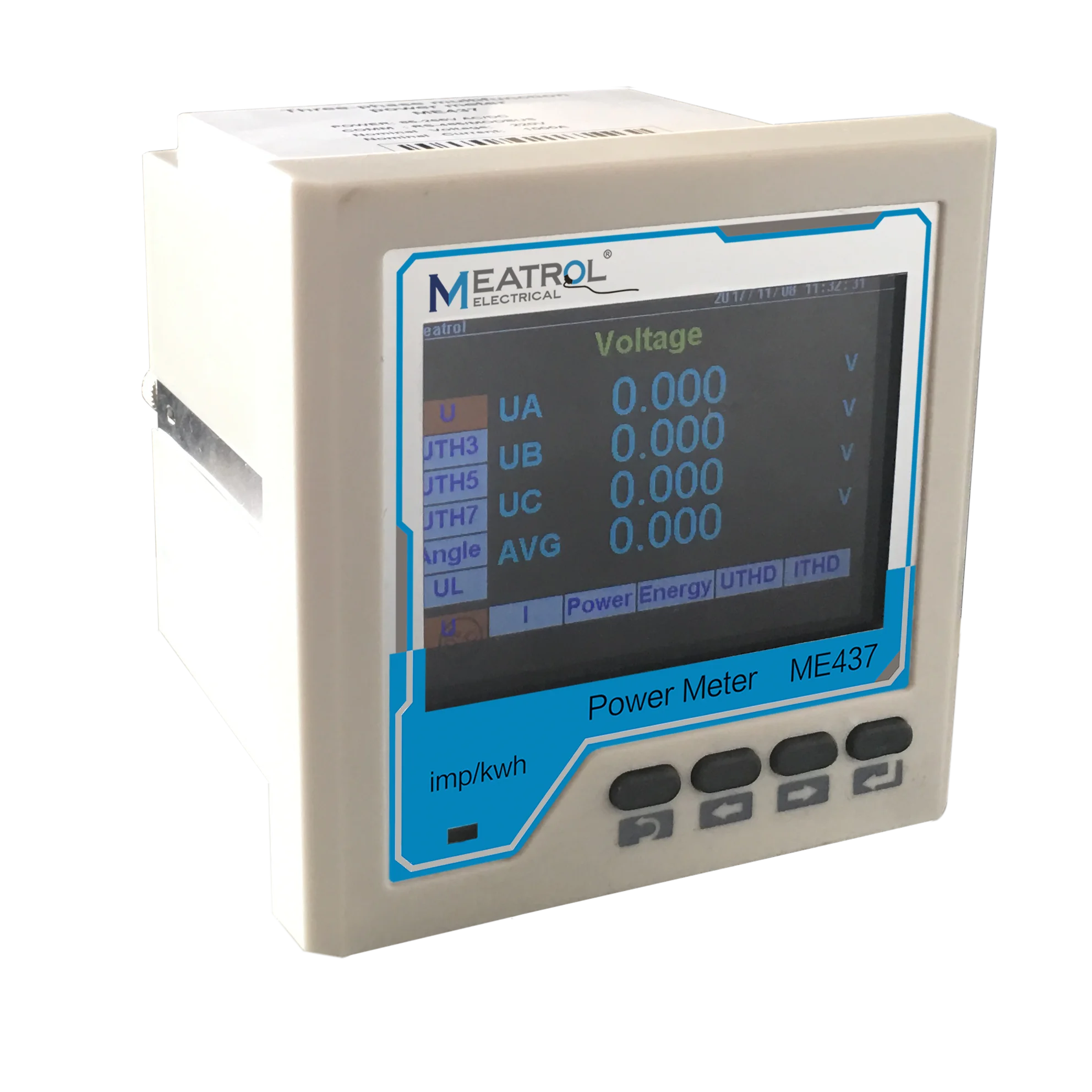 333mV CTs Rogowski Modbus RTU RS485 Digital Meter Multi Function Power Meter Three Phase Electrical Instruments