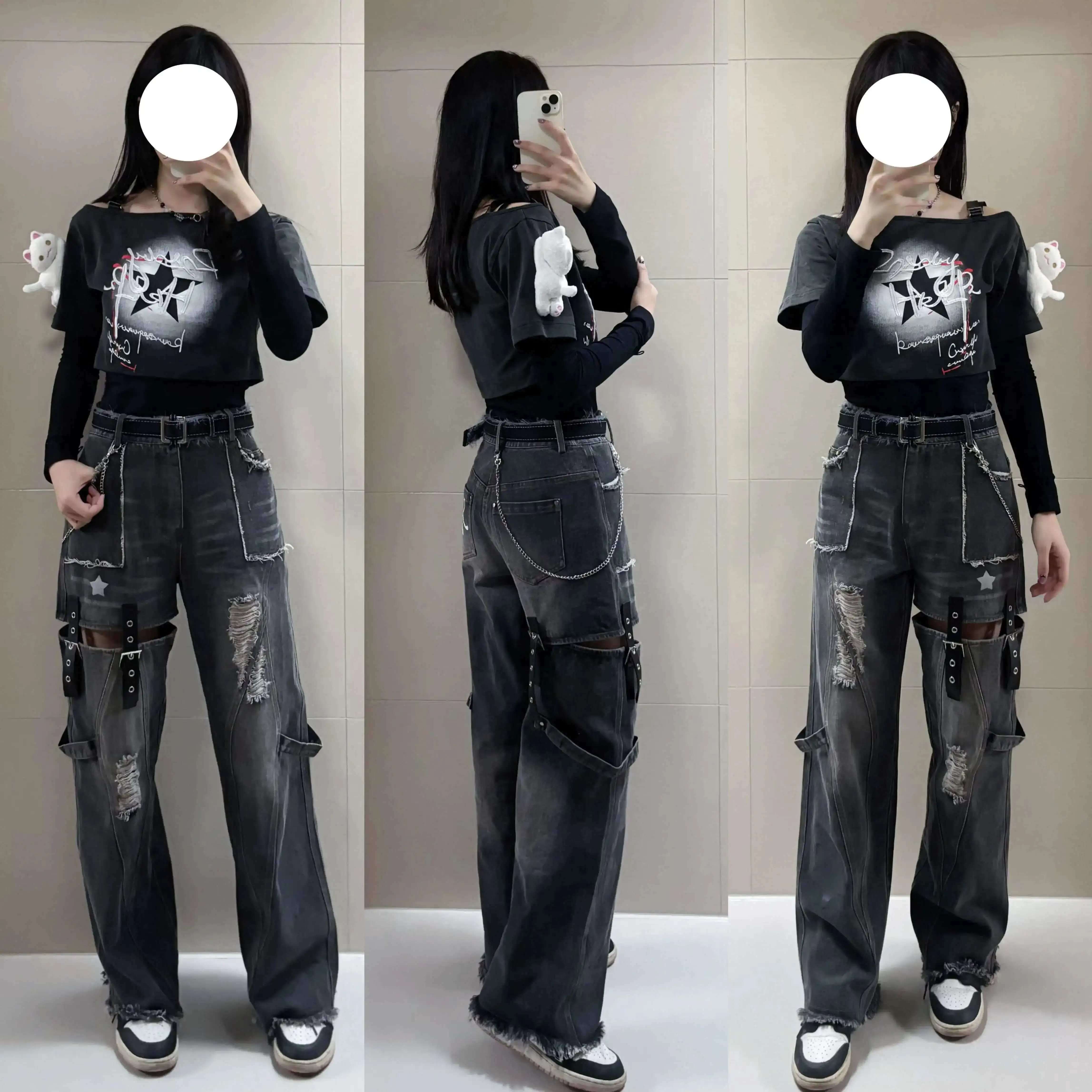 

New Love And Deepspace Fiesta Carnival Costume Halloween Cos Cosplay Women Master Control Heroine Tops Jeans