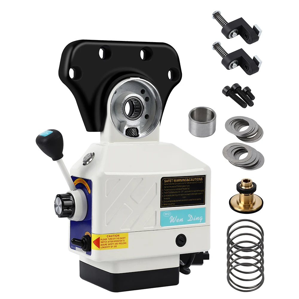 

Z-Axis Power Feed for Power Milling Machines, 450 LB Torque, 110V, 0-200PRM Adjustable Speed Table Milling Machine Power Feed