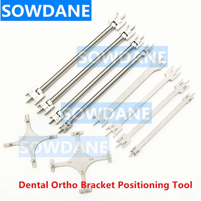 Dental ortodontyczne Brace wspornik pozycjonowanie wysokość knot Gauge wysoka precyzja uchwyt pozycjoner Dental Ortho Instrument narzędzie
