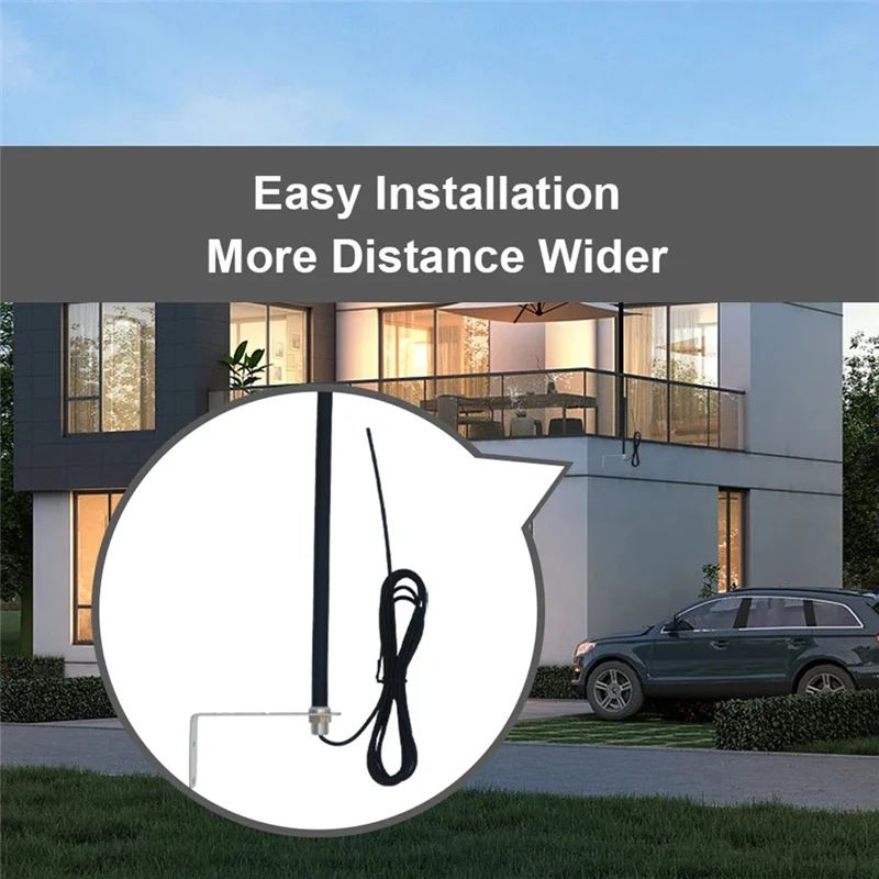 Y14A untuk Radio Pintu Garasi 433Mhz Antena Penerima Sinyal Universal dengan Kabel untuk Papan Kontrol Otomatisasi Gerbang Apa Pun atau Menerima