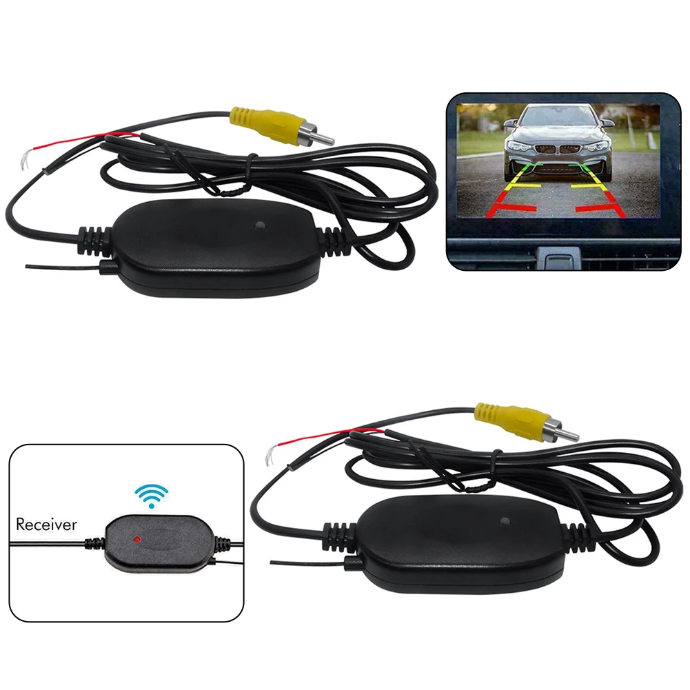 كاميرا خلفية لاسلكية للسيارة ، جهاز إرسال واستقبال ، طقم عكسي لجميع المركبات والشاحنات الصغيرة والشاحنات ، 2.4 جيجا هرتز ، 12 فولت