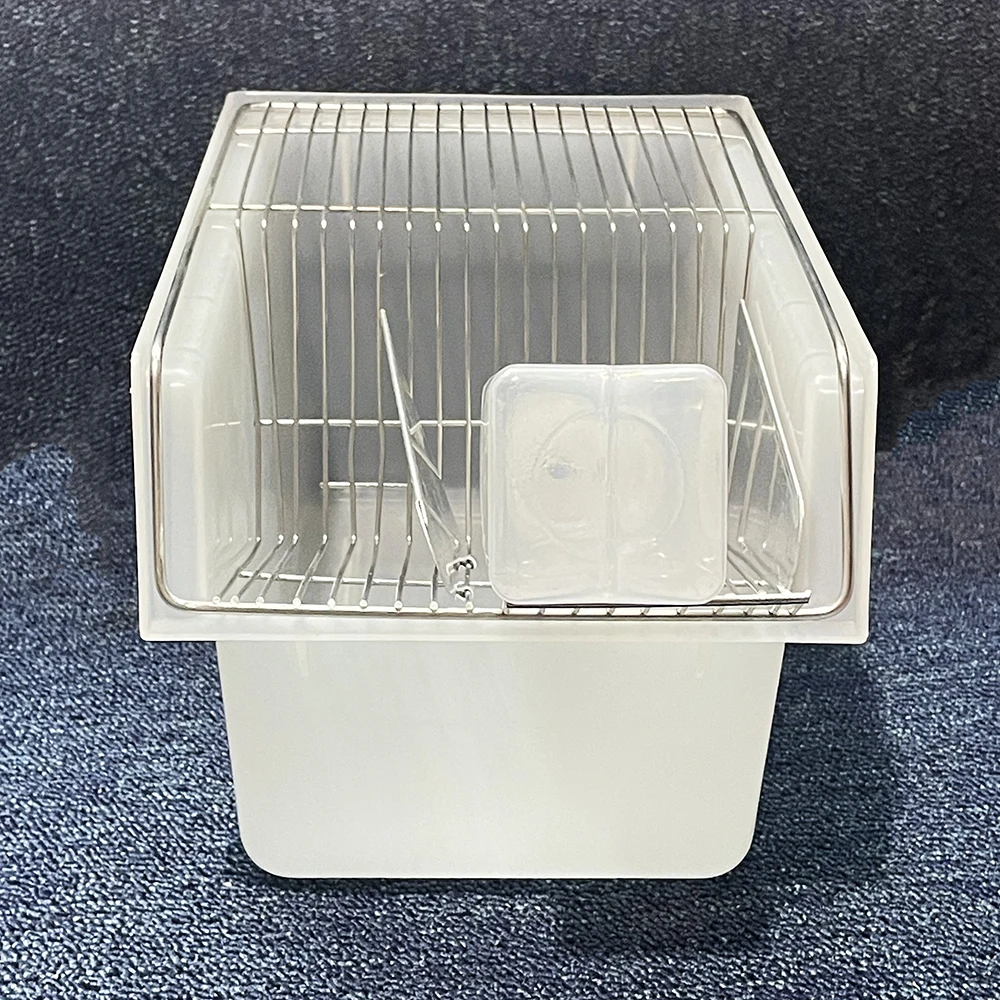 1Pcs/2pcs Rat Mouse Rodent Feeding Cage M1 Type For Breeding Laboratory 4-5PCS Capacity With SS 304 Mesh And Feeding Bottle