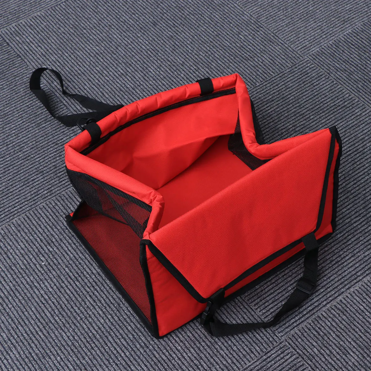 

Pet Seat Carrier for Dogs Heavy Duty Portable Travel with Adjustable Straps Red Color Seat Carrier