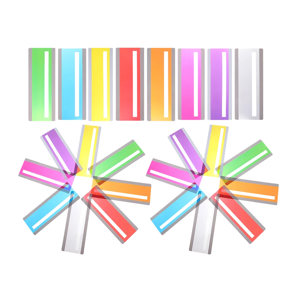 

24pcs Reading Guide Strips Colored Overlay Bookmarks Portable Page Marker Tracking Strip Suitable All Ages Students