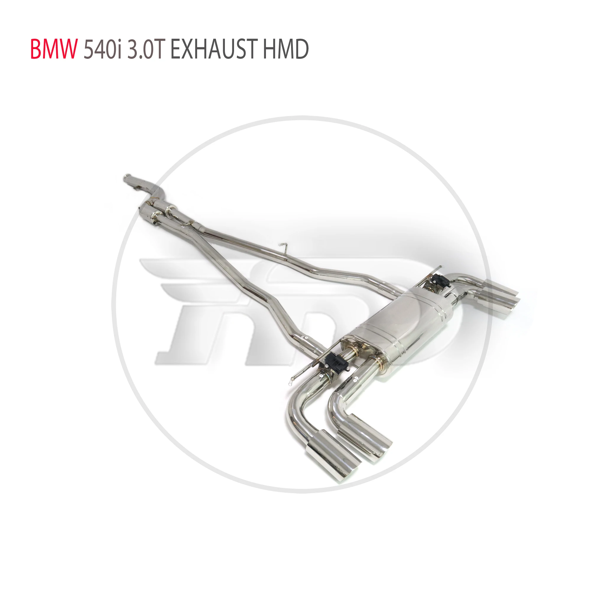 HMD Catback for BMW 540i G30 3.0T Exhaust System Stainless Steel Performance Muffler Valve Pipe Tips Car Accessories