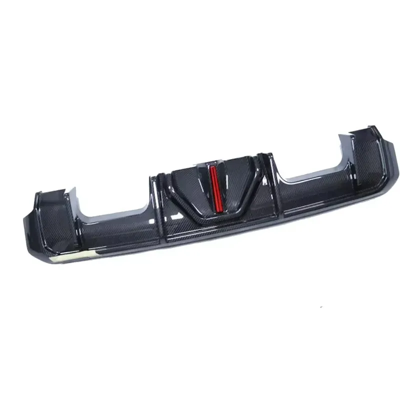 2024  G80 M3 G82 M4 LED Diffuser Carbon Fiber Rear Bumper Lower Lip Diffuser