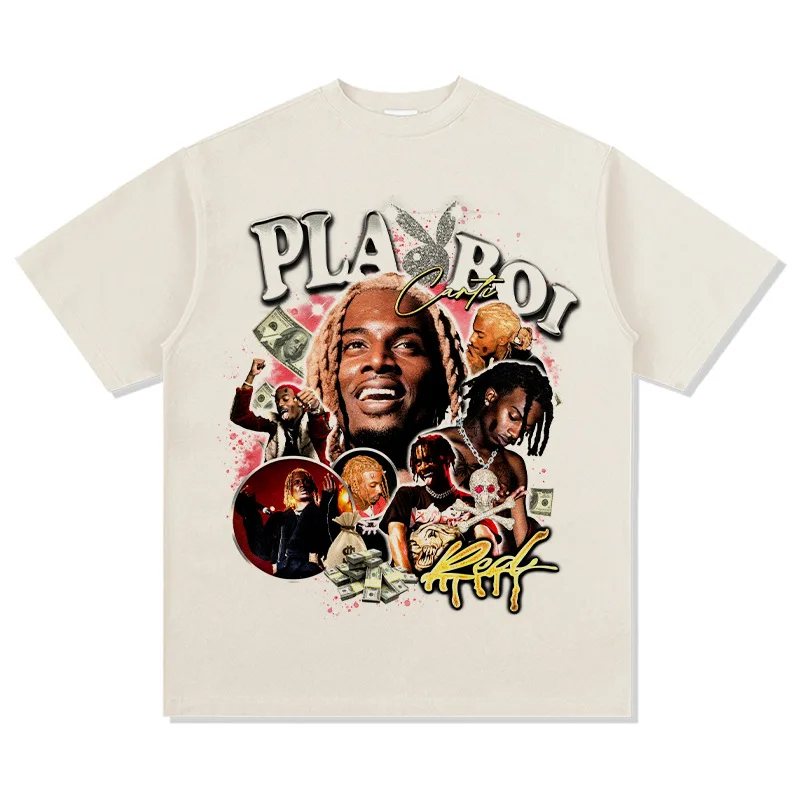 Playboi Carti Graphic T-Shirt Men's & Women's Y2K Hip Hop Merch Oversized Cotton Casual Trendy Streetwear Loose Fit Tee