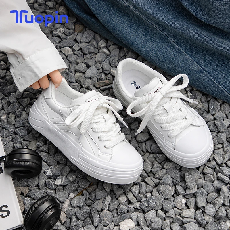 

TuoPin New women's shoes spring thick soled female sports shoes all match shoes niche ins casual women's board shoes