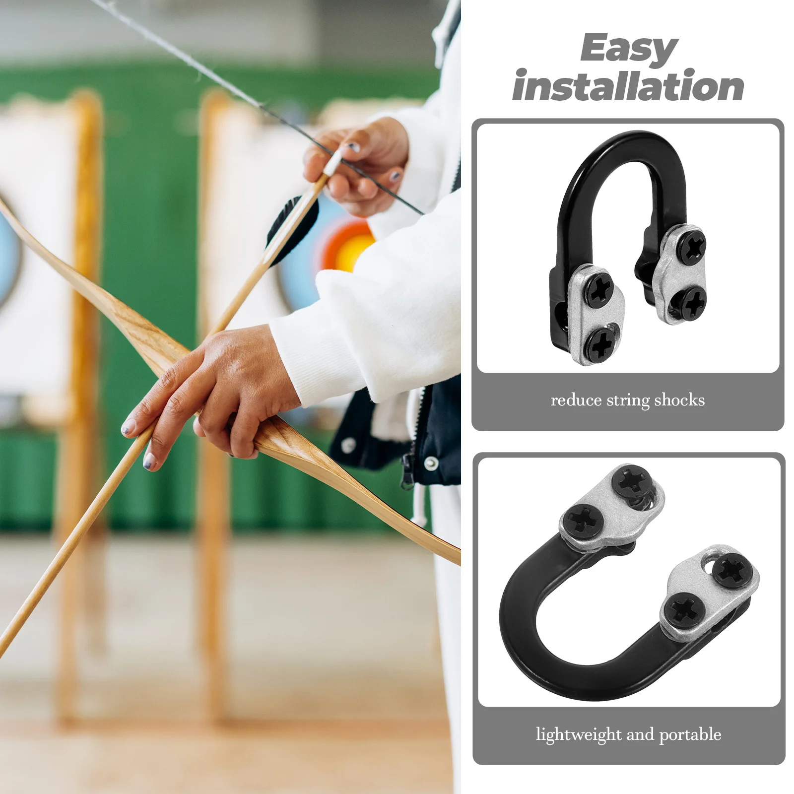 الرماية D حلقة معدنية حلقة مجمع القوس الإصدار الإيدز الملحقات أصغر تصميم زيادة سرعات السهم كابل تجاوز التدخل #3