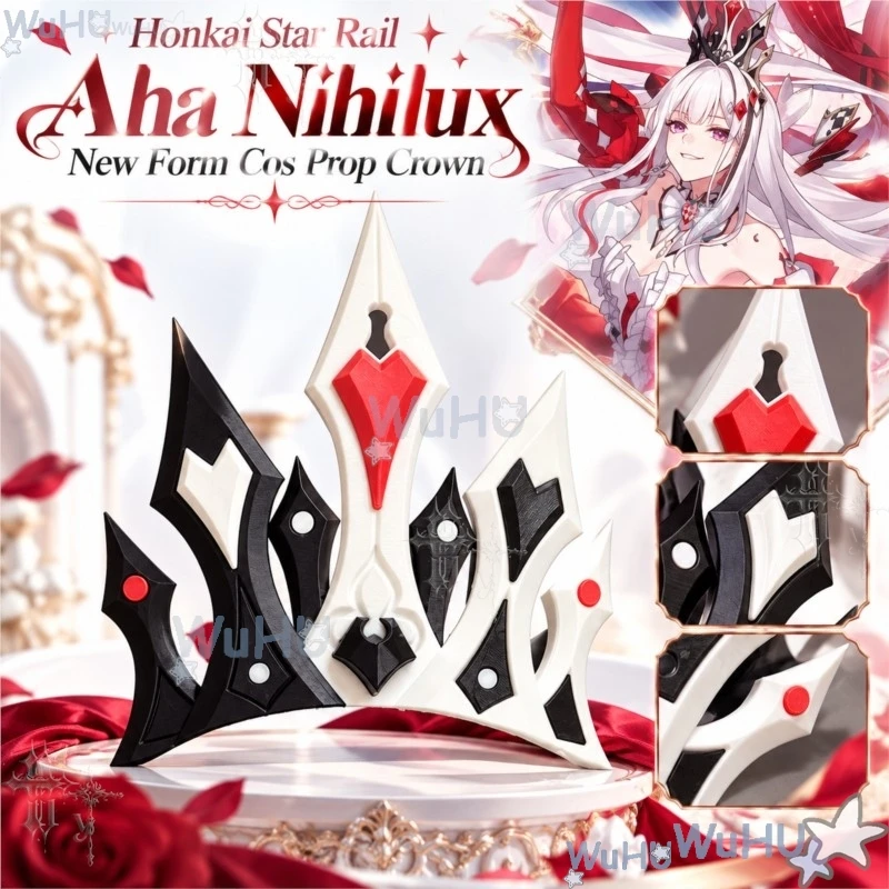 ​​Game Honkai Star Rail Aha Nihilux Star God New Form Cosplay Prop Crown Headwear Magic Staff For Anime Comic Event Costume cos