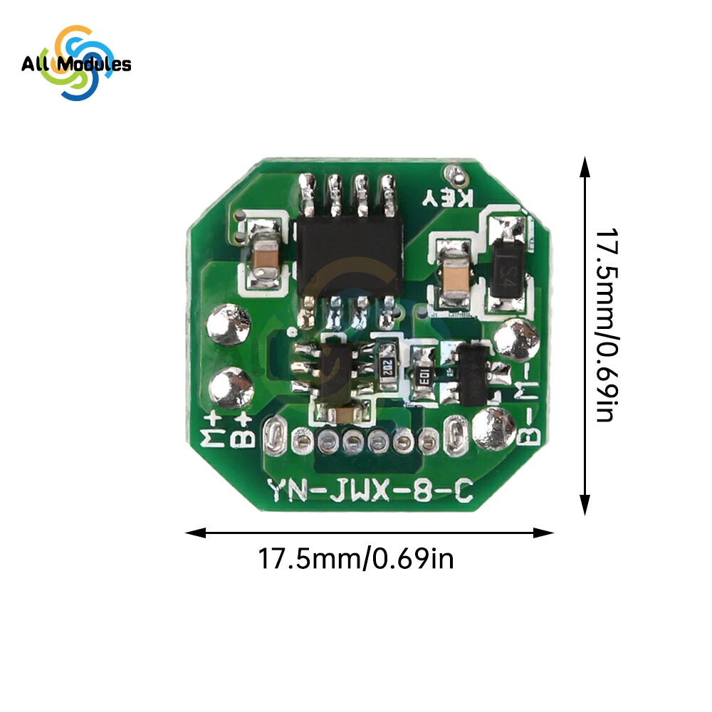 مصباح يدوي لوحة للقيادة لتقوم بها بنفسك لوحة دوائر كهربائية نوع-c منفذ شحن شحن وتفريغ وحدة متكاملة 18650/21700 بطاريات