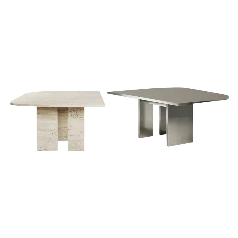 Customizable stone coffee table combination minimalist retractable low table