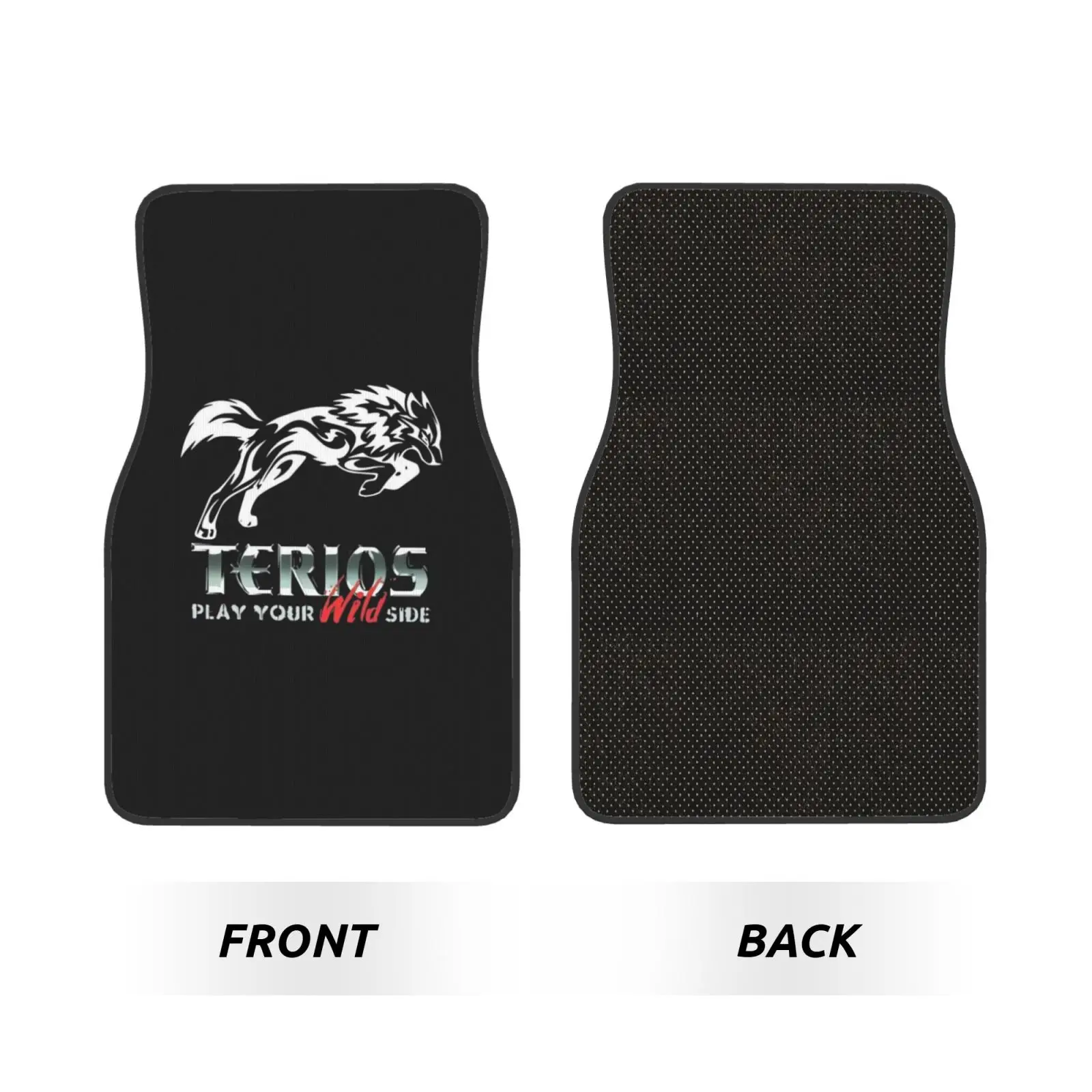 Vitara Print Pattern Car Floor Mats Set of 4 Pcs Anti Slip Front and Rear Foot Mats Universal Auto Accessories for Car SUV Van