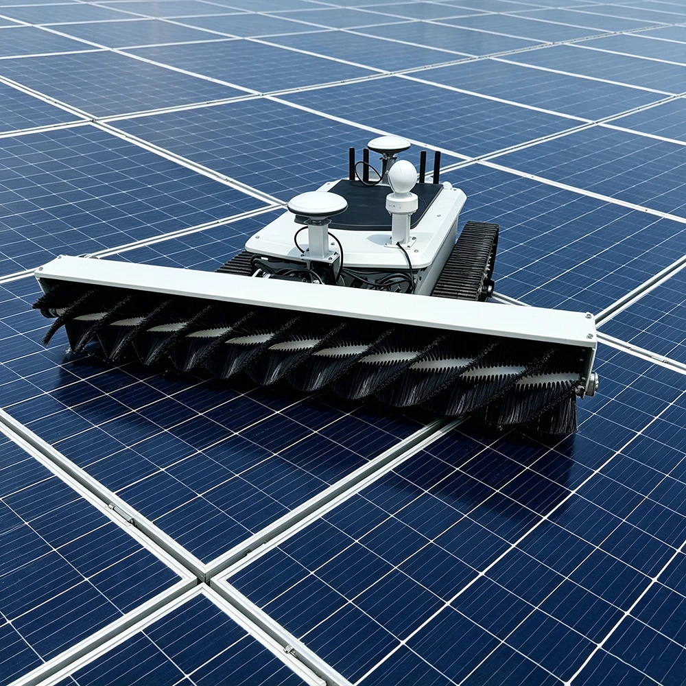 Fully Automatic Photovoltaic Power Robot Cleaner Solar Panels Photovoltaic Panel Cleaning Machine Construction Equipment
