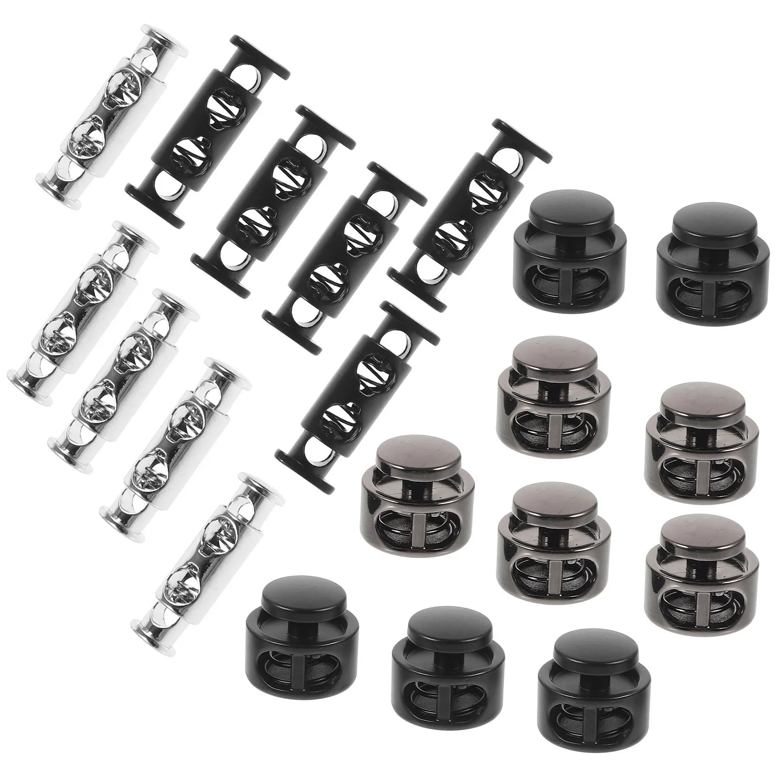 

20Pcs Spring Cord Locks Versatile DIY Gift for Family Friends Widely Used in Tents Sportswear Drysuits Cord Locks