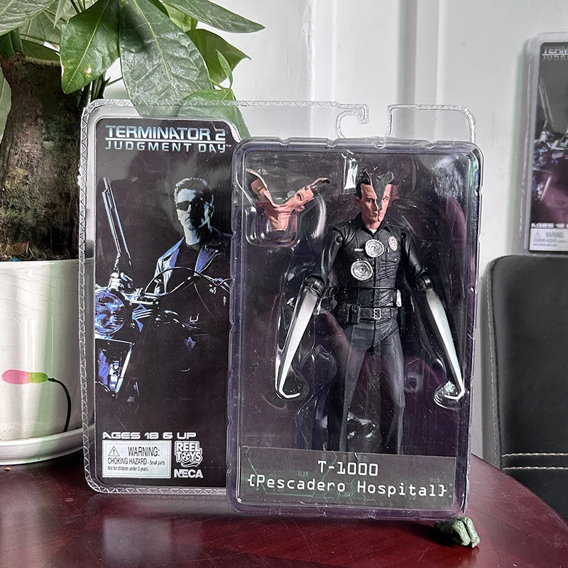 Endoszkielet NECA figurka terminatora 2 T-800 T-1000 PVC Model postaci zabawki 7 rodzajów 18cm dekoracja na biurko