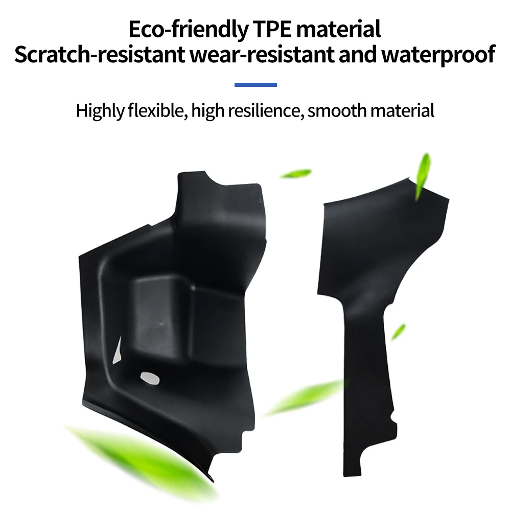 Heenvn 4‑Pcs TPE Trunk Cargo Area Side Split‑Style Protector Panels For Tesla Model Y L 2025‑2026 Rear Trunk Side Guard Cover