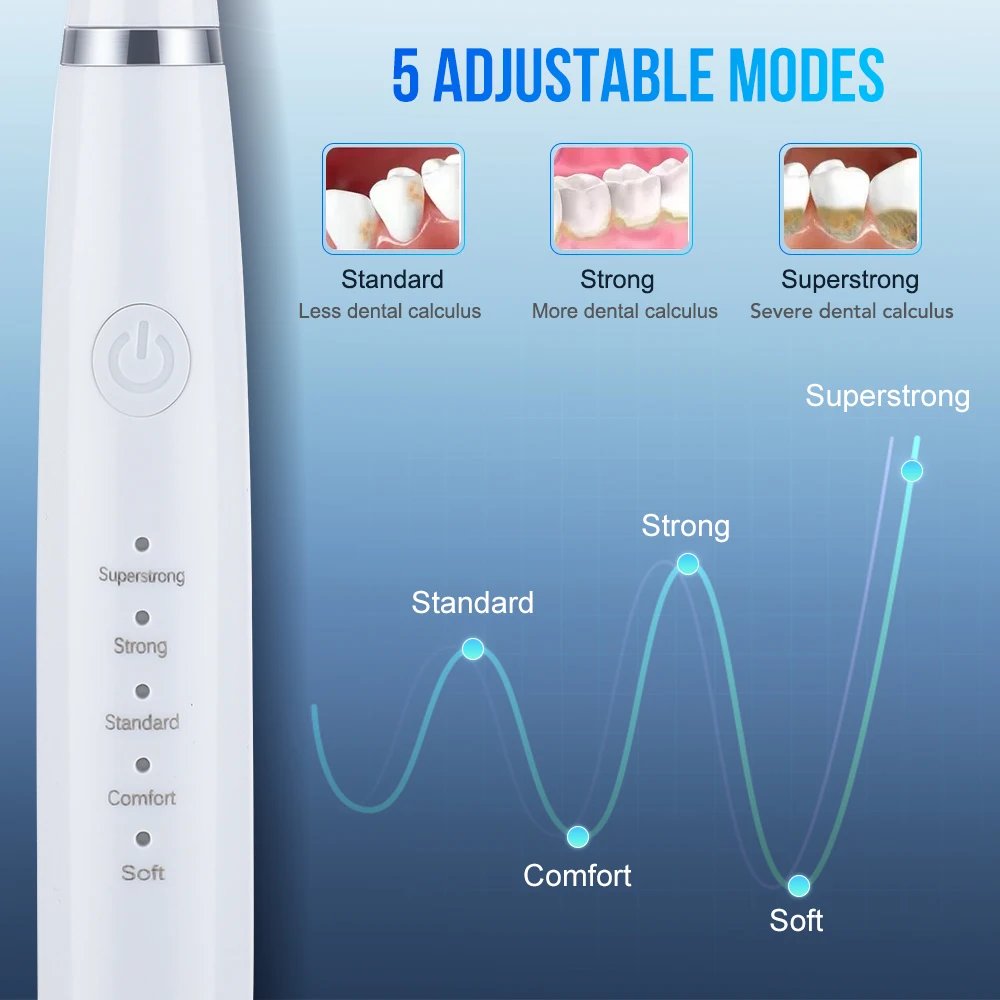 Escovas de dentes elétricas recarregáveis sônicas, Dentes mais limpos, Instrumento de clareamento, Impermeável, USB, Carregamento rápido, Dispositivo para escova dental