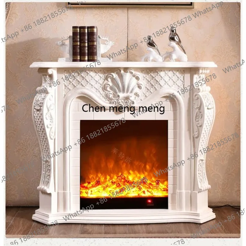 European fireplace decorative cabinet American villa home carving decoration heating fireplace core