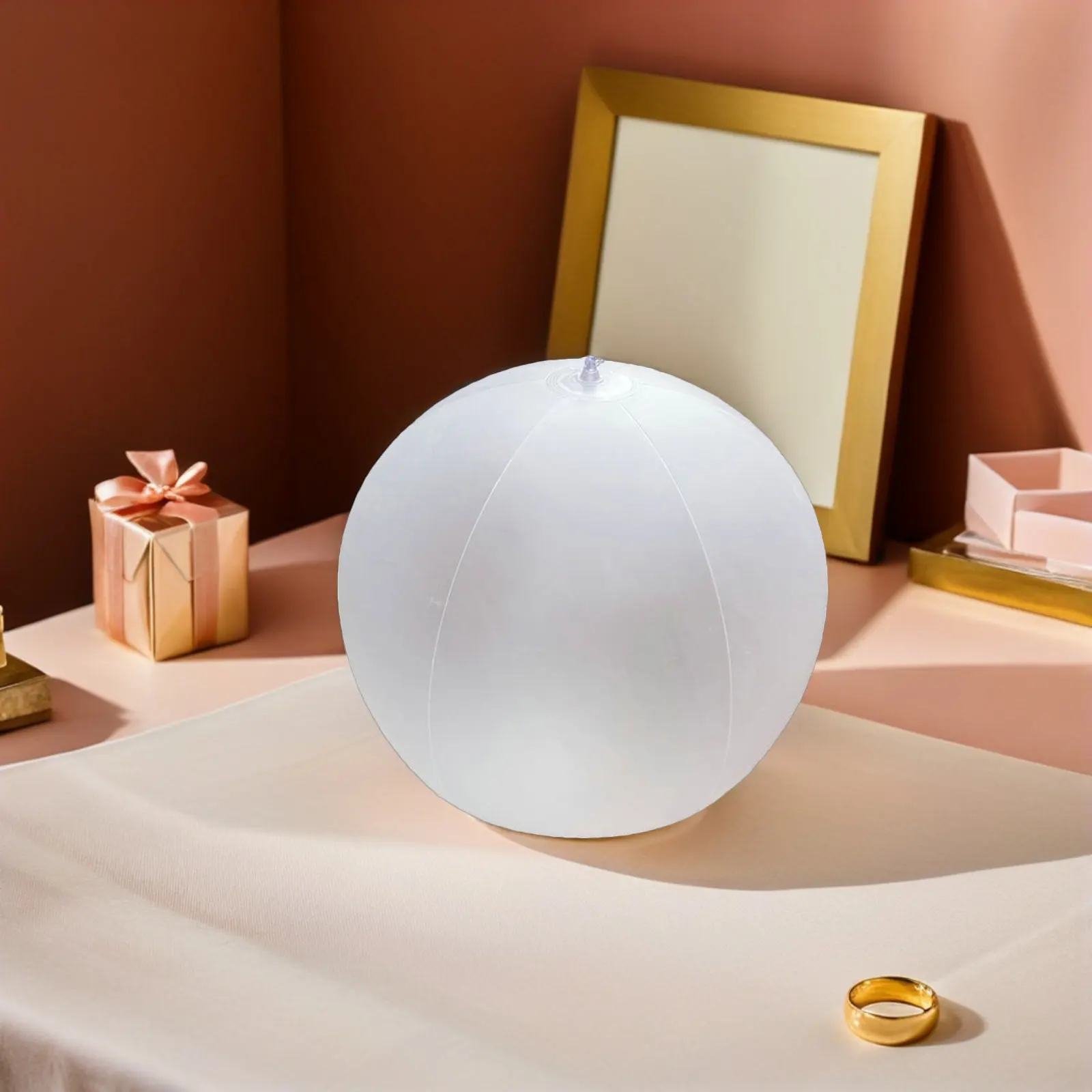 3Pcs Frosted PVC Inflatable Beach Balls Unique Blow Up Ornaments for Wedding Summer Pool Party Decorations Beach Balls for Kids