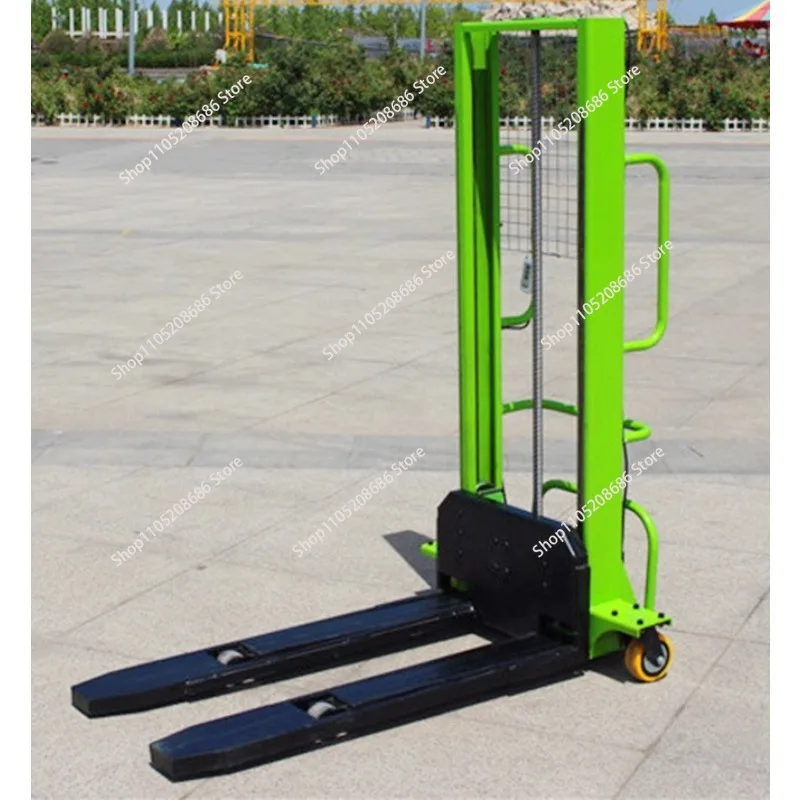 Electric Hydraulic Forklift Trucks Portable Hydraulic Lift Pallet Stacker