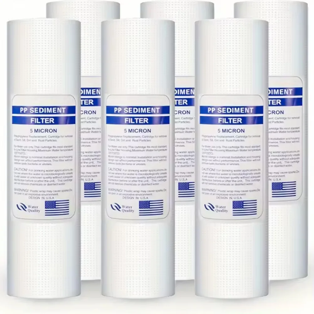 

Универсальный фильтрующий элемент для домашней кухни: картридж из полипропиленового хлопка, 5 микрон, для очистки воды от осадка