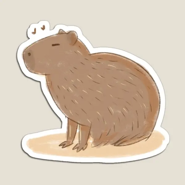 Capybara  Magnet Stickers  Refrigerator Magnetic Colorful Kids Baby Holder Home Children Decor for Fridge Organizer Toy Funny