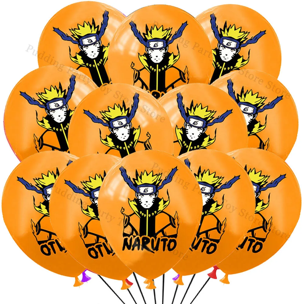 12 Stück narutoed Latex Ballon Party Dekoration Kind Junge Geburtstag DIY Szene Layout Party liefert Anime Expo Familie Spielzeug Geschenk Globos