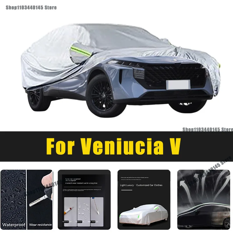 

Full Car Covers Outdoor Sun UV Protection Dust Rain Snow Oxford cover Protective For Veniucia V Accessories car umbrella