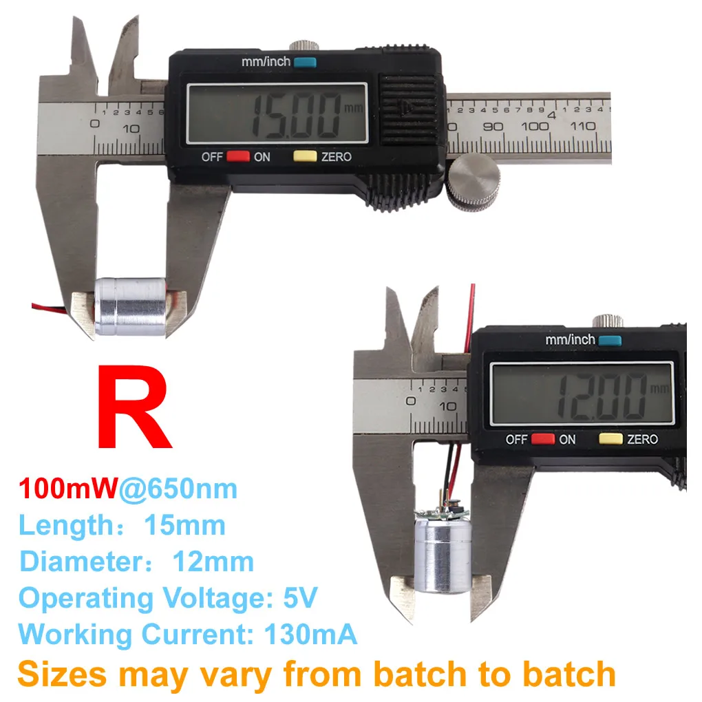 Durchmesser 12x15mm DC5V Grün 60mW Rot Blau 100mW RGB Lasermodul Diode für Laser-Rasenlampe Bühnenprojektor Beleuchtungszubehör