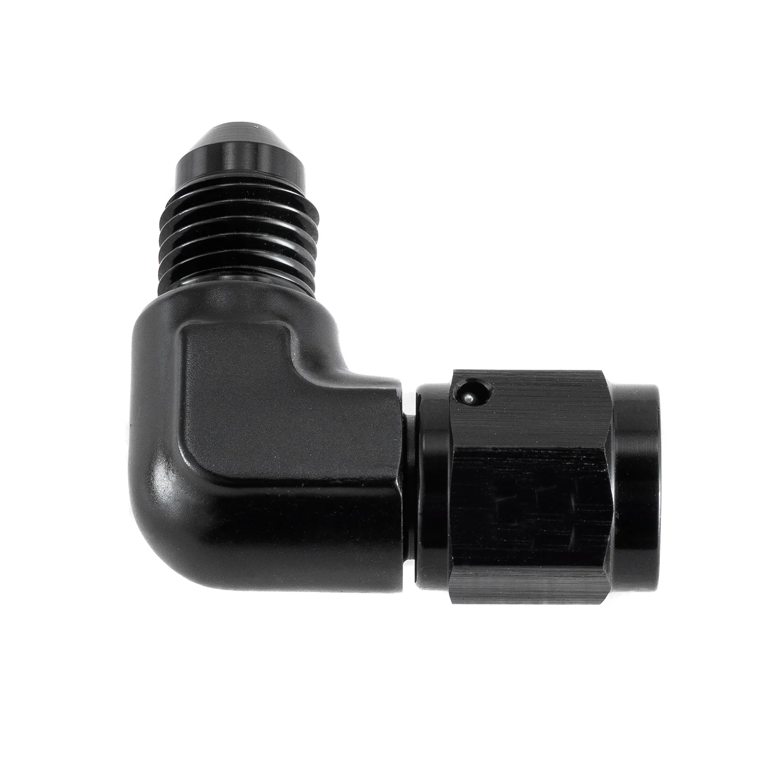

4AN to Male 4 AN Flare 90 Degree Hose Union Bulkhead Fuel Fitting Adapter Black