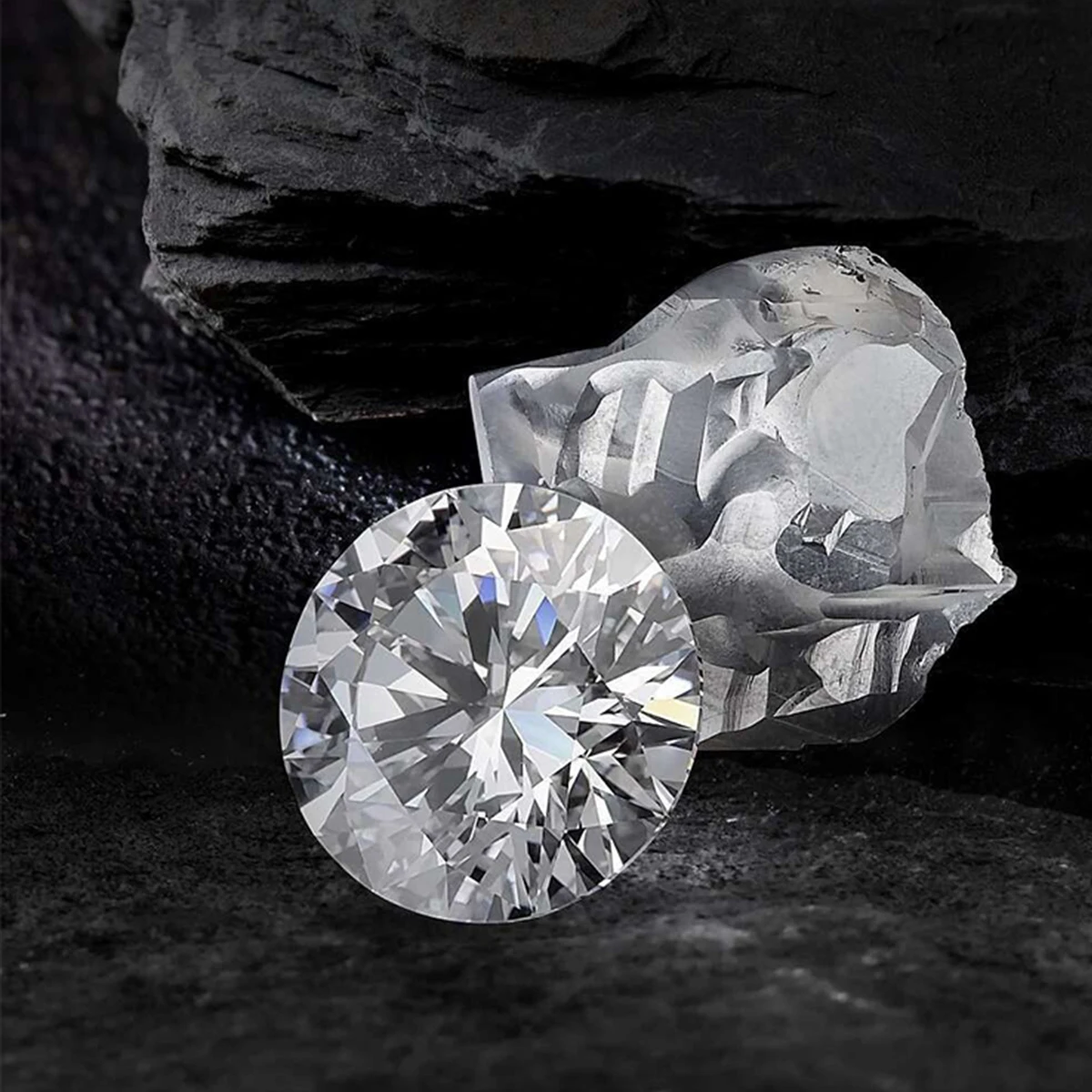 Szjinao CVD 0.1 Carat Lab Diamond VS2 Clarity H Color Without GIA Laser