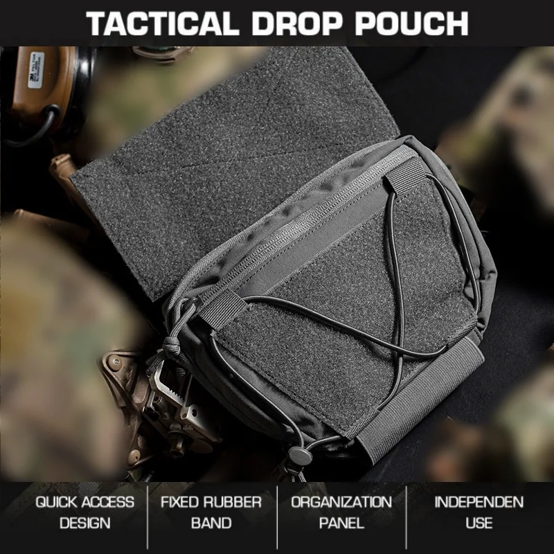 

Outdoor equipment bag, hunting vest lower abdomen quick release bag, hunting clothing accessory bag