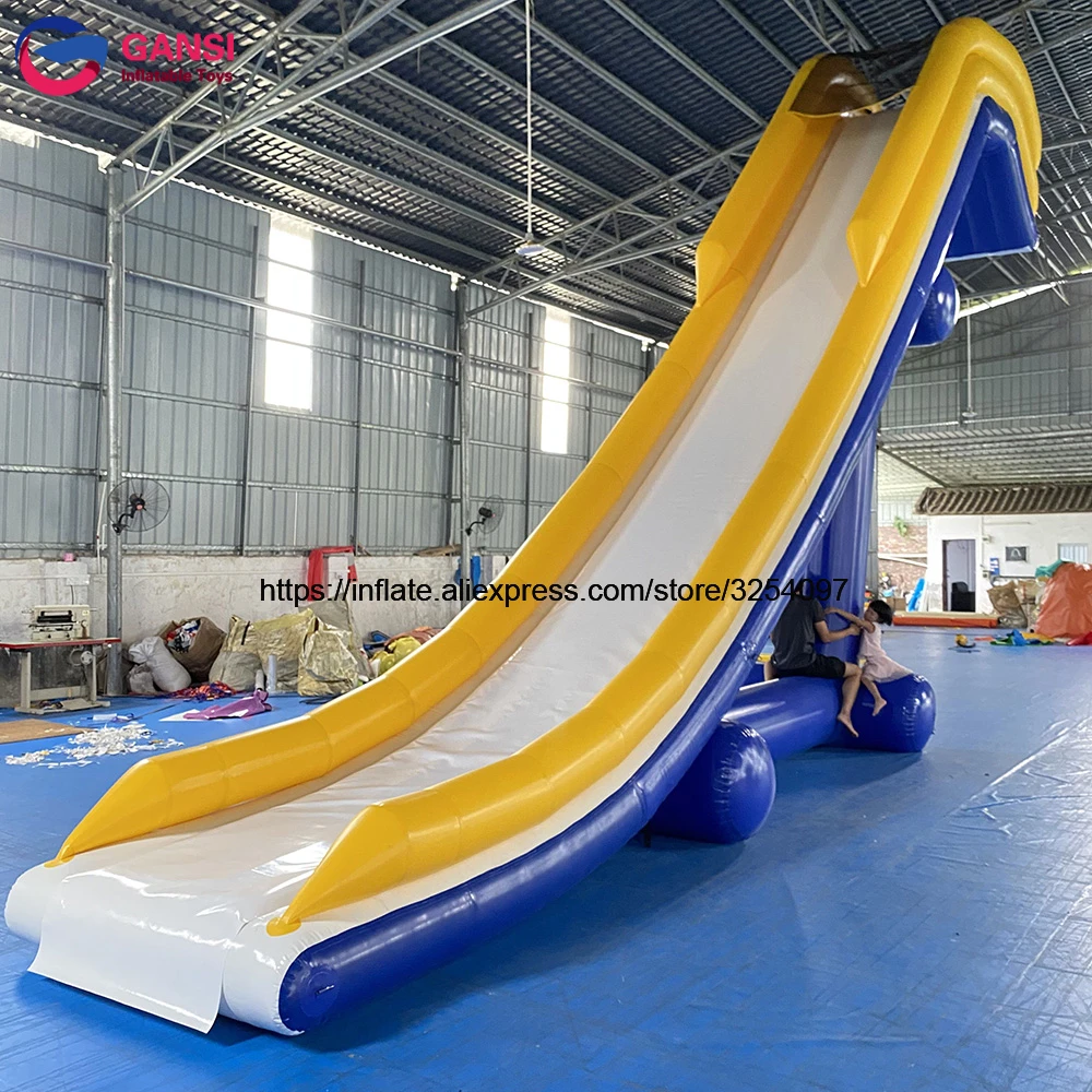 Inflatable Water Slider for Boat Airtight Inflatable Yacht Water slide With Triangle Frame  Water Yacht Slides