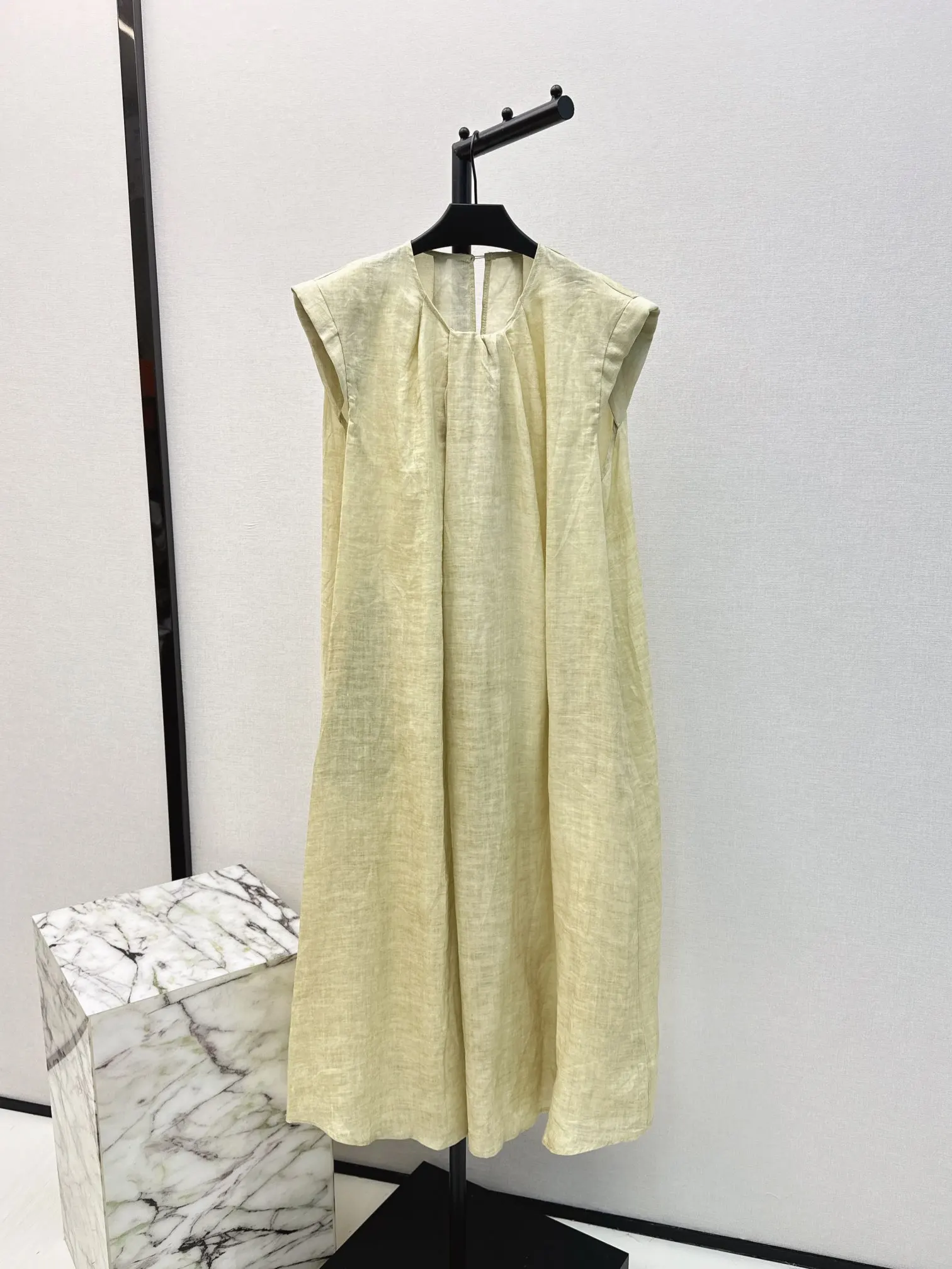 2024 Women's Clothing Elegant simple linen dress Spring Summer New  No.69