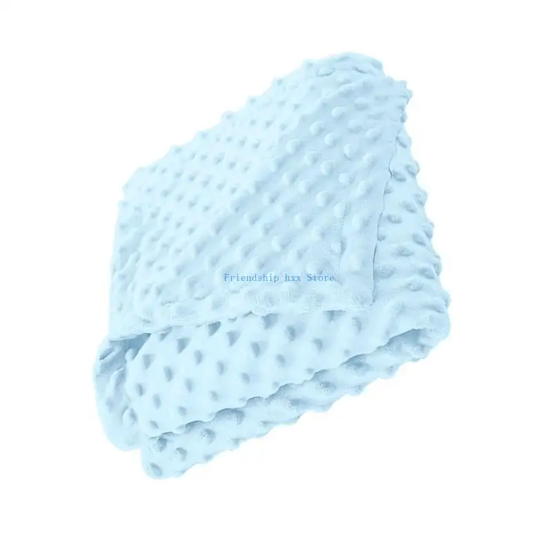 

F1CB Double SidedBaby Blanket with Dotted Pattern Colorful Infant Blanket Comfortable