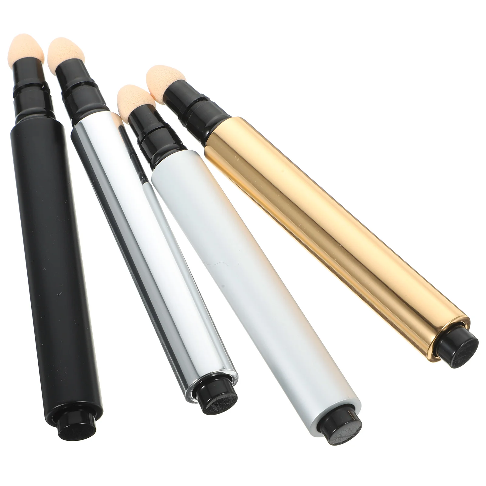 

4 PCS Press Pen Liquid Foundation Tube Make-up BB Cream Container Small Concealer Pressing Dispenser Makeup Compact