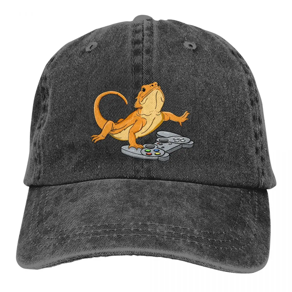 Summer Cap Sun Visor Bearded Dragon Beardie Play Game Hip Hop Caps Gecko Lover Cowboy Hat Peaked Trucker Dad Hats