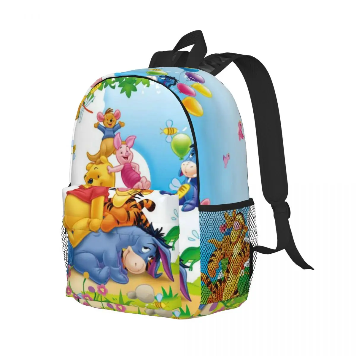 Pooh Bear New Fashion High Capacity Waterproof College Backpack Trendy Laptop Travel Book Bag 15inch