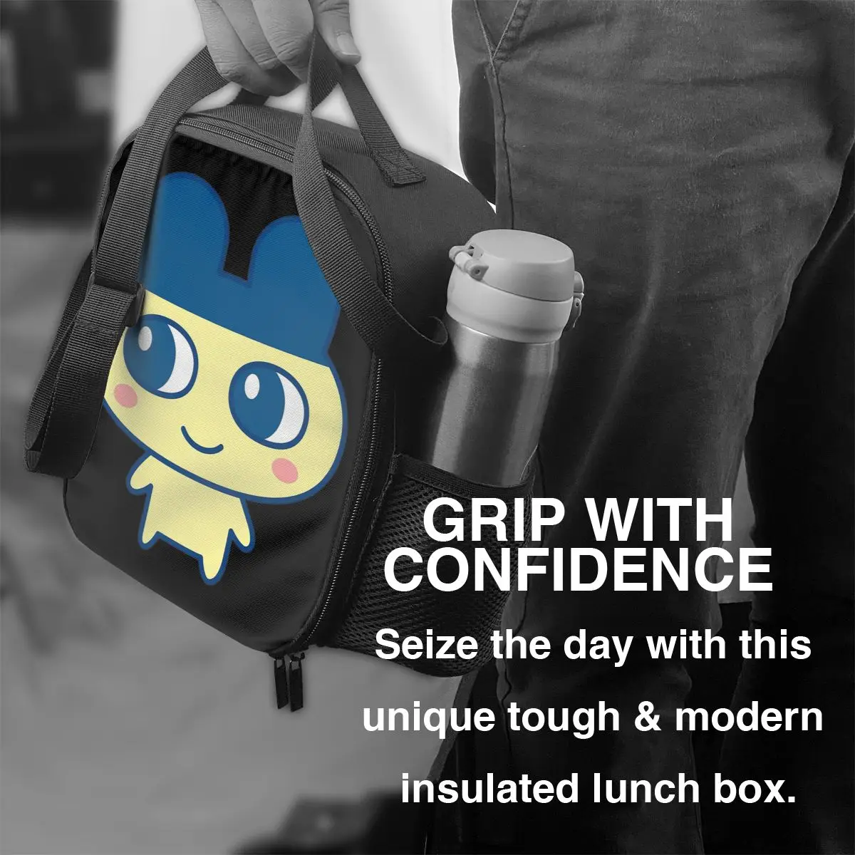 Tamagotchi Mametchi معزول حقيبة الغداء للمدرسة بينتو تخزين صناديق الطعام حاوية مانعة للتسرب برودة علب الاغذية الحرارية حمل #5