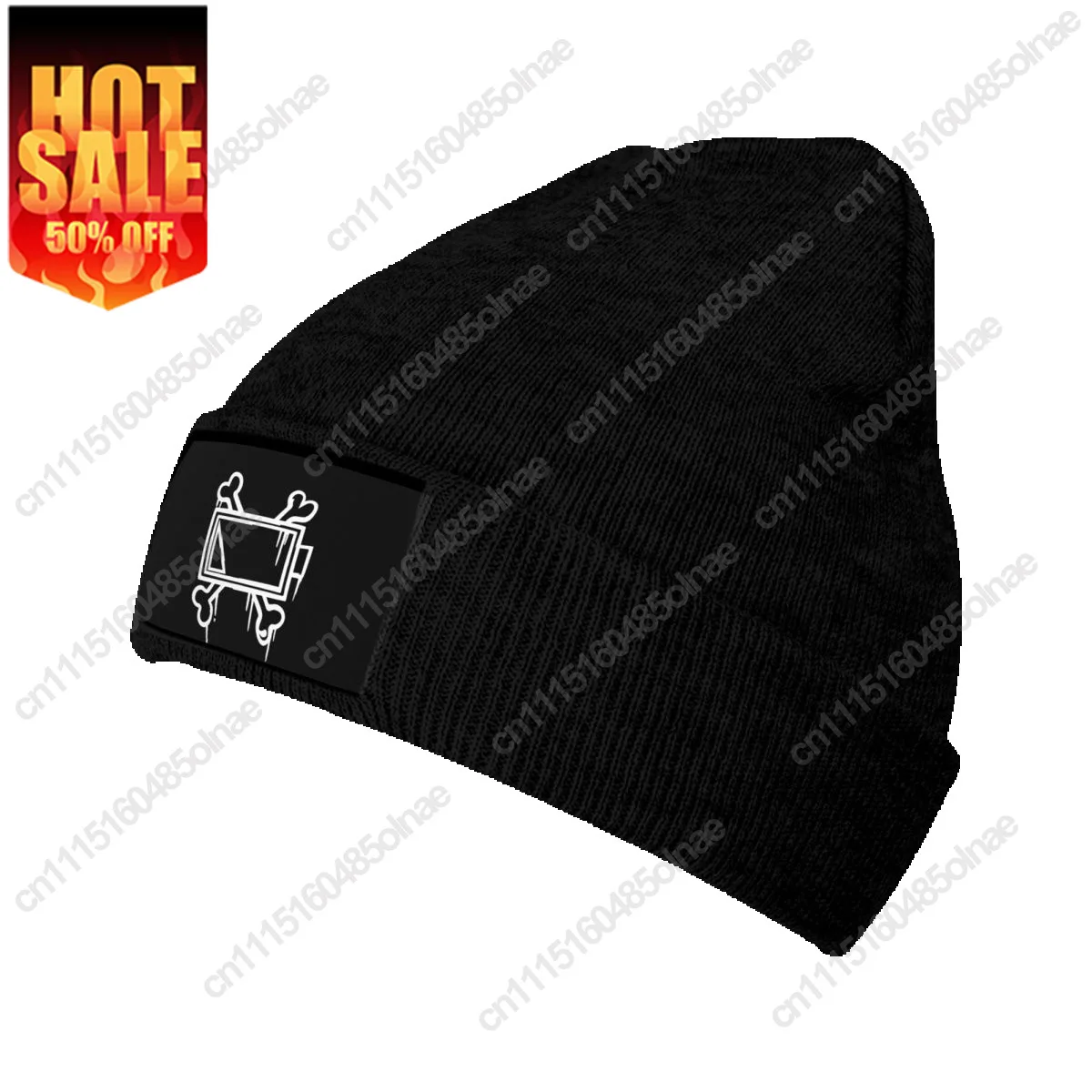 Uzi  Doorman Bone Batttery Knit Hat Beanie Autumn Winter Hats Warm Unisex Color Murderdronesed Cap Men Women