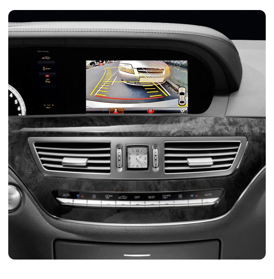 Junsun Wireless CarPlay Android Auto Decoder Box für Mercedes Benz S Klasse W221 NTG 3,0/3,5 2006-2012 Reverse Kamera Navigation – Detail 9