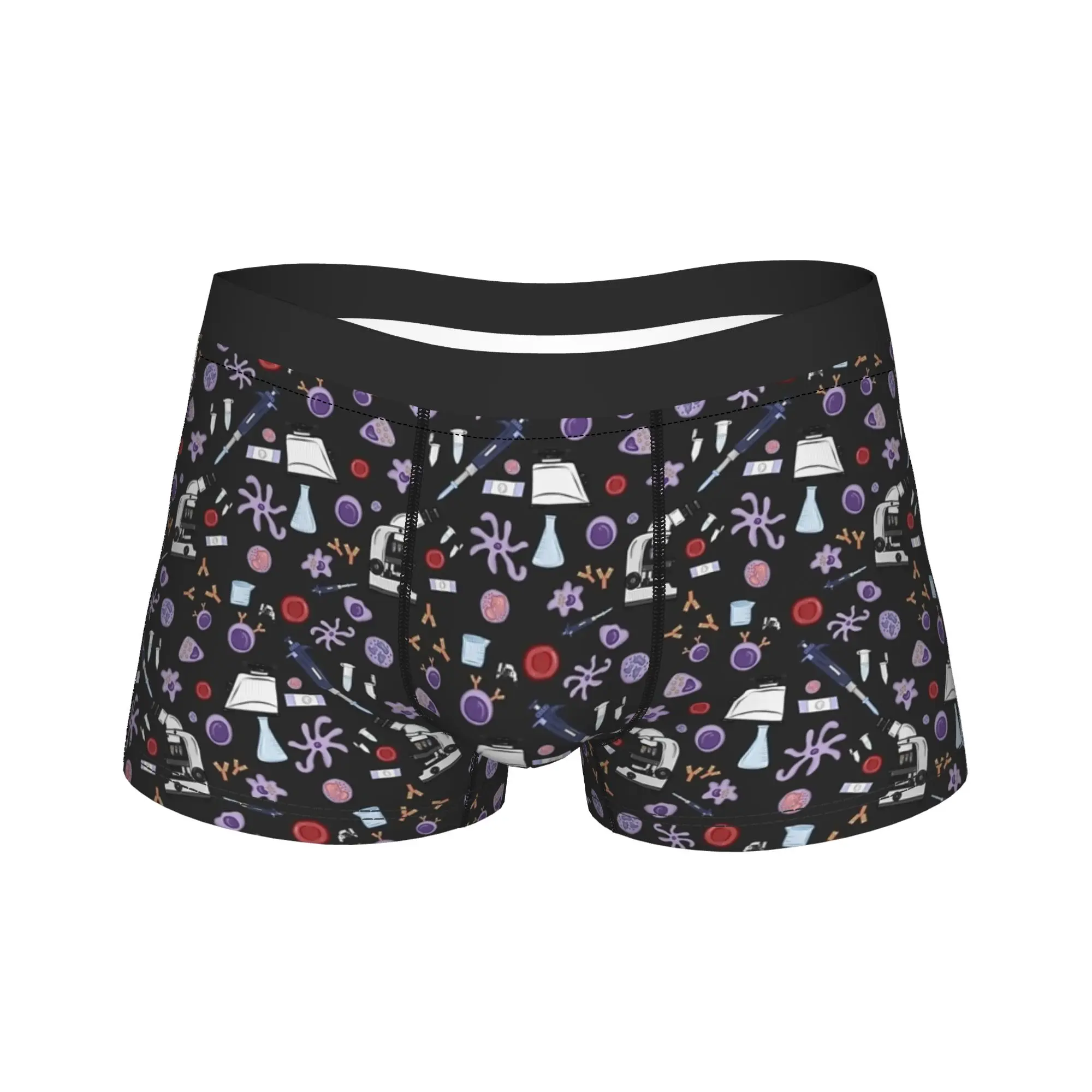 Custom Biology And Chemistry Underwear  Man Panties Printing Comfortable Boxershorts Quality Boxer Brief Plus Size 2XL