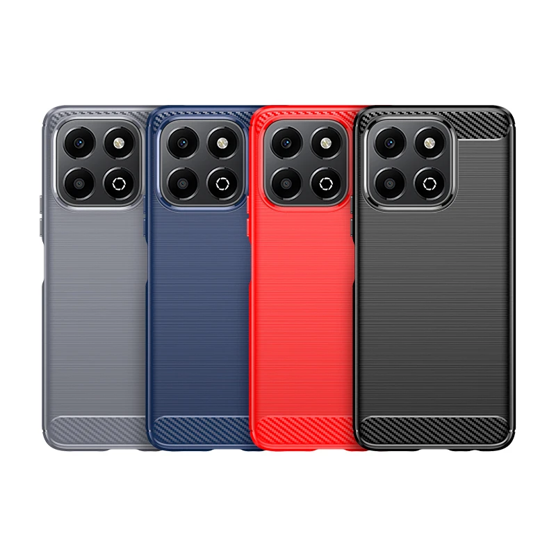 For Huawei Honor X6b Case Cover Honor X6b Capas Shockproof Phone Back Bumper Soft TPU Carbon Fiber Cover Honor X6b X7b X8b X9b view 2