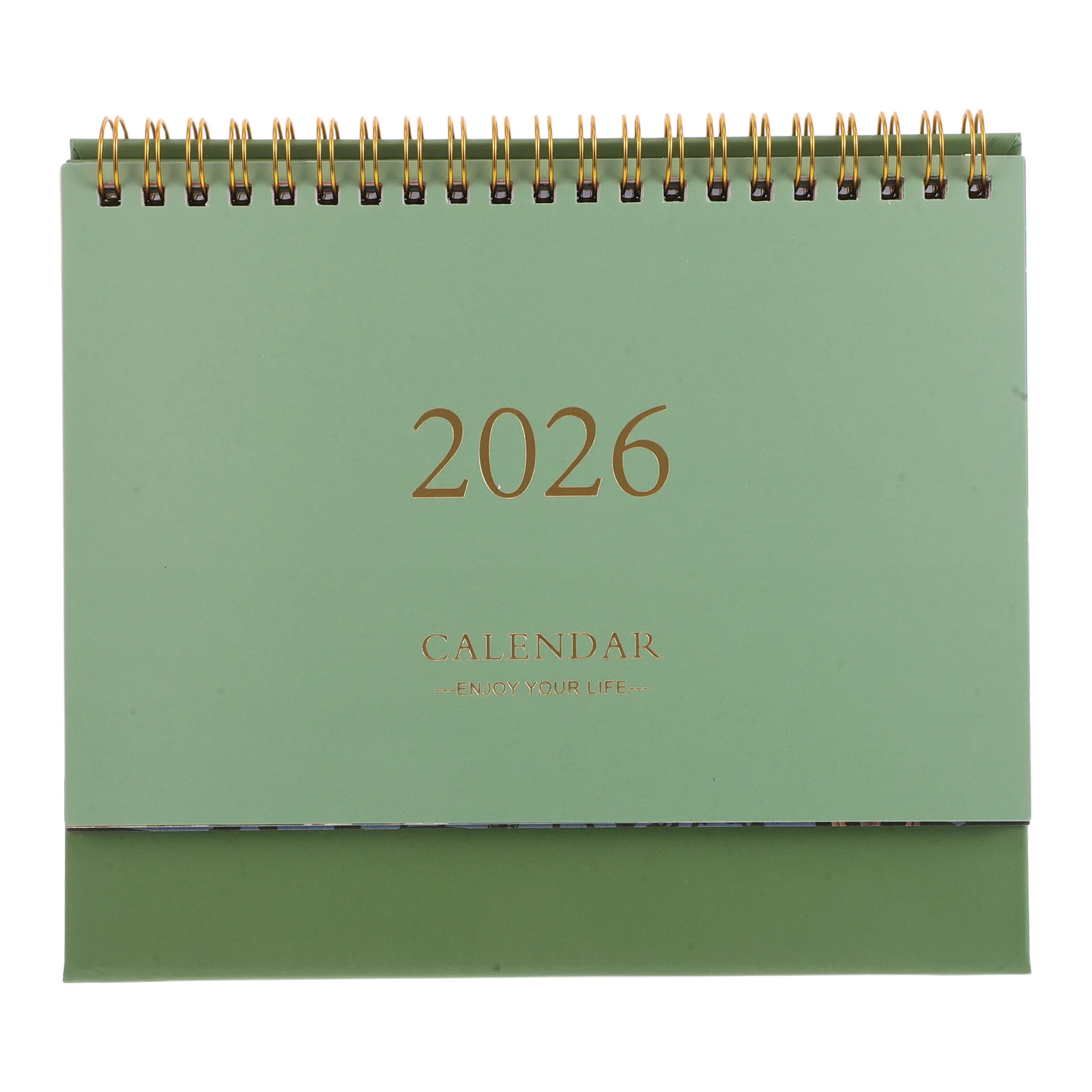 

Mini Desktop Calendar 2026: Compact Portable Planner For Desk Office Home Decor Small Space Daily Schedule Organizer Green