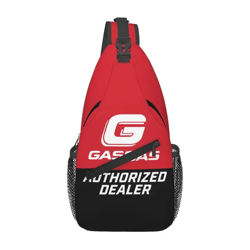 

Motorcycle Racing GasGas Sling Crossbody Backpack Men Custom Mountain Bike Chest Shoulder Bag for Travel Hiking Daypack